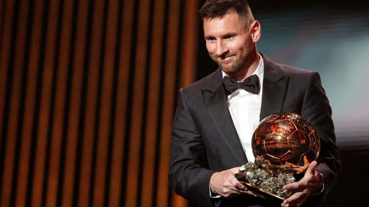 Lionel Messi wins record eighth Ballon d'Or