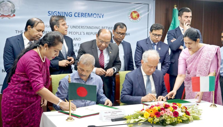 Bangladesh-Italy sign MoU to promote legal migration Bangladesh-Italy sign MoU to promote legal migration