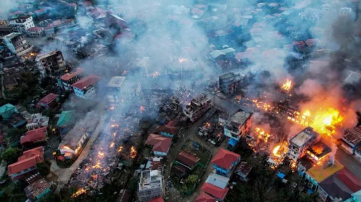 Military airstrikes in western Myanmar Kill 25 Rohingya, including children